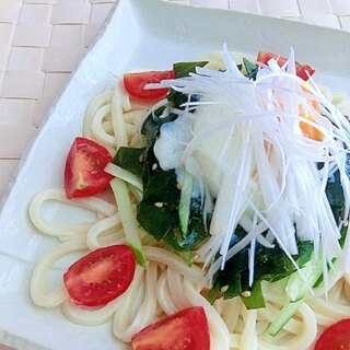 冷凍うどんで♪ピリ辛わかめうどん✿